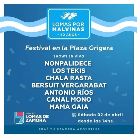 festival en Plaza Grigera de Lomas de Zamora