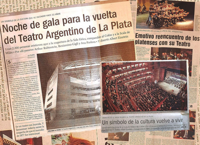 En 1999 el Teatro Argentino volvió a tener sede propia después de 22 años.