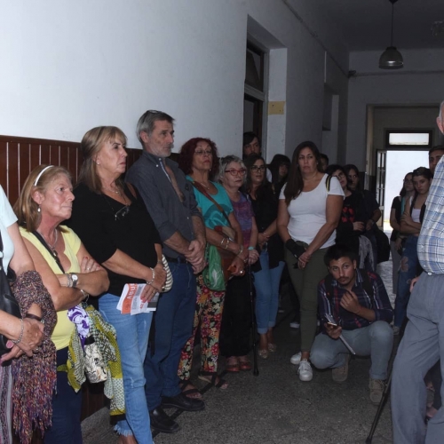 Visita de familiares y ex detenidos en el Espacio de Memoria ex Comisaría 5ta