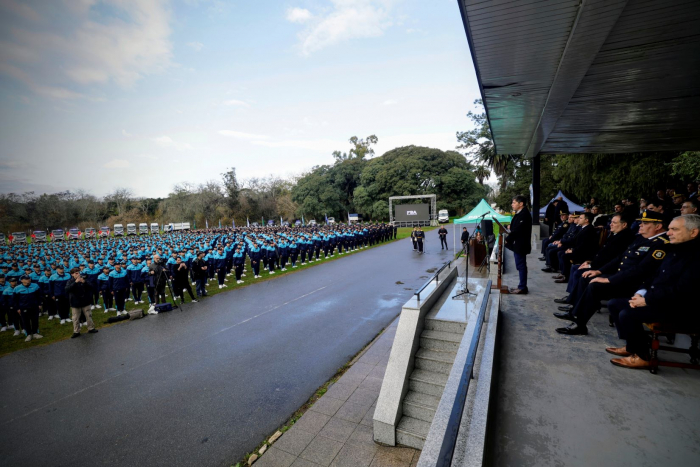 El acto se realizó en la Escuela de Policía Juan Vucetich.