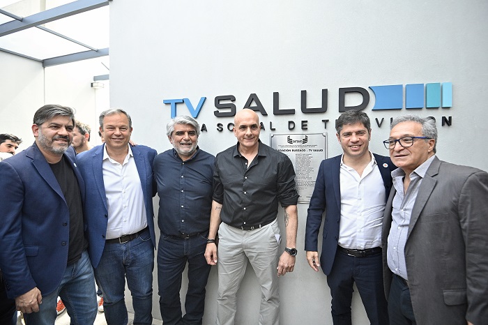 Kicillof recorrió la nueva sede de la obra social de SATSAID