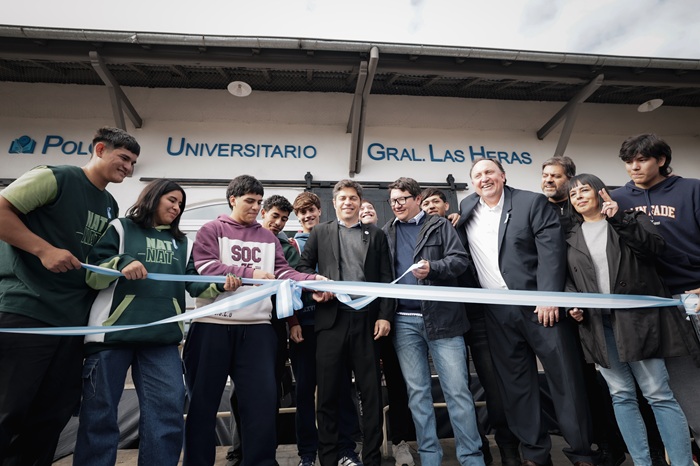 Kicillof inauguró el nuevo Polo Universitario de General Las Heras Axel Kicillof