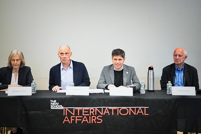 Kicillof participó de una charla sobre el futuro de América latina en The New School Axel Kicillof