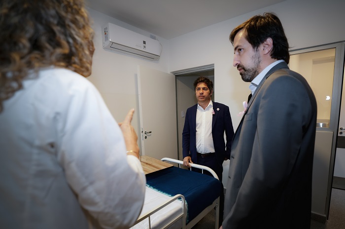 Kicillof recorrió las nuevas instalaciones del Hospital Zonal de Agudos “Dr. Mario V. Larrain”