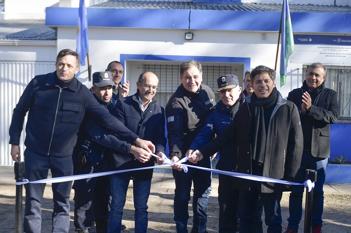 Kicillof inauguró la nueva sede de la Policía Científica en Bolívar