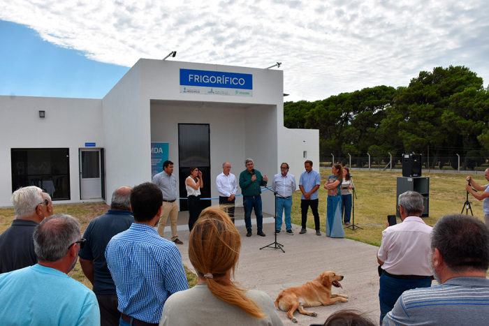 Inauguración del frigorífico ovino en Indio Rico