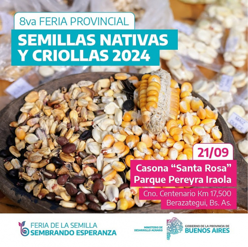 El MDA realiza la 8va Feria Provincial de Semillas Criollas y Nativas