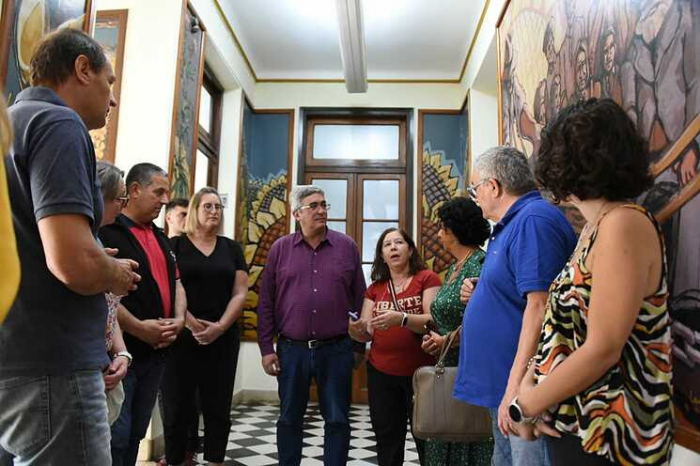 El ministro Javier Rodríguez recibió a la delegación francesa de Limoges en el marco de la cooperación bilateral