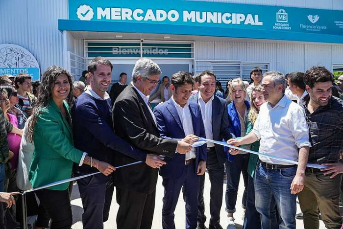 Axel Kicillof y Javier Rodríguez inauguraron un nuevo Mercado Bonaerense Fijo en Florencio Varela