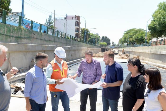 Lomas de Zamora: Katopodis y Otermín recorrieron obras viales de Temperley