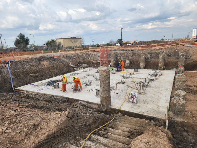 Avanzan los trabajos en la nueva Planta Potabilizadora de la Región Capital