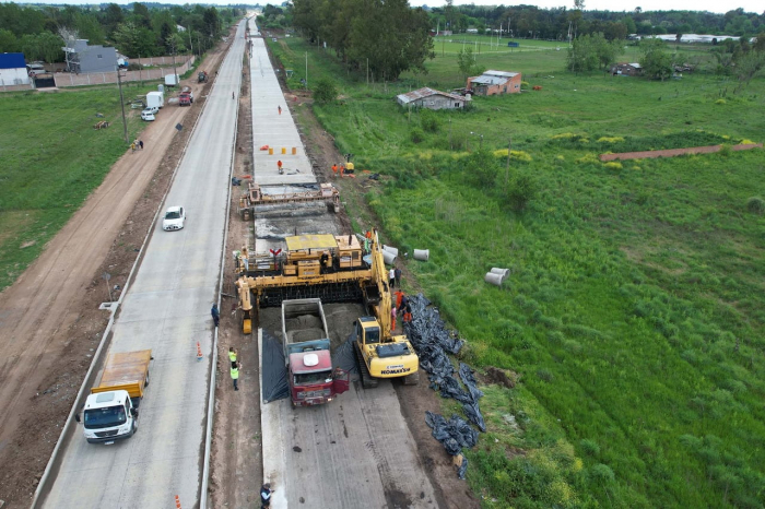 Florencio Varela: avanzan las obras de duplicación de calzada en la RP N° 53