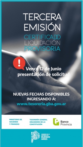 Certificado de Liquidación Provisoria