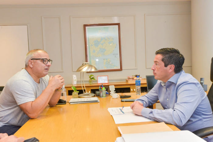 Reunión con el intendente Bordoni