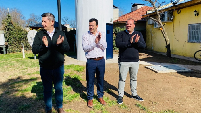 Inauguración de obras en la red de agua