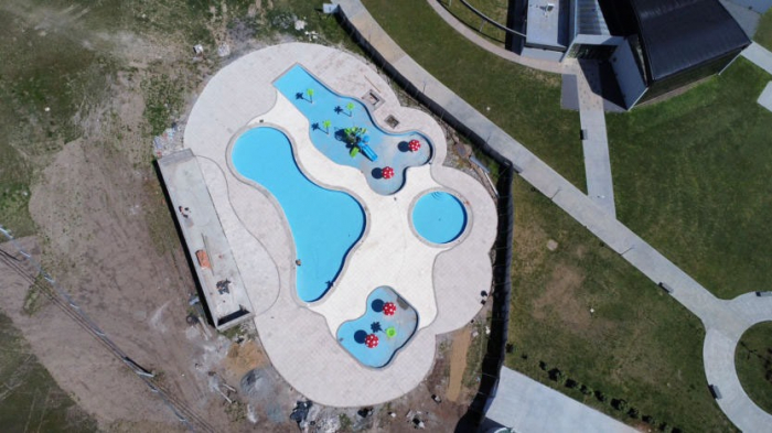 Finalizó la obra en las piscinas infantiles del Complejo Termal de Tapalqué