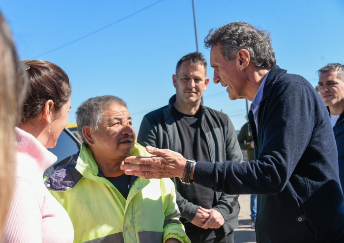Katopodis recorrió obras viales en Moreno