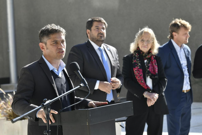 Kicillof en la nueva sede del Polo Judicial