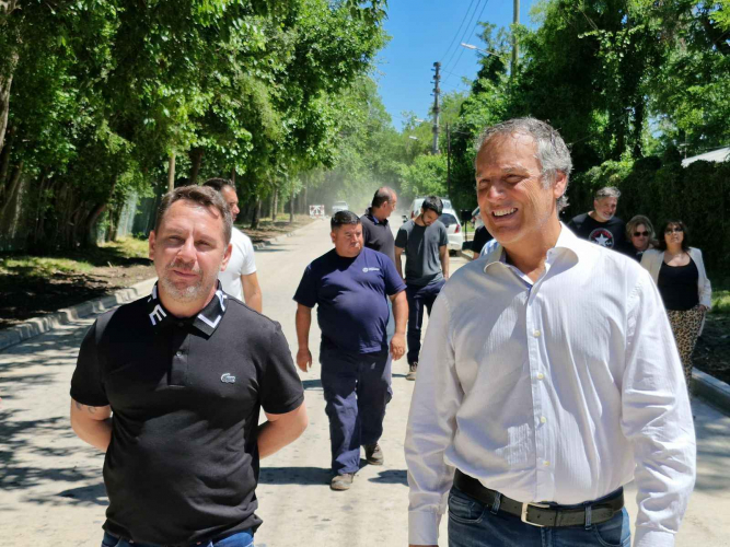 Avanzan las obras de pavimentación en Ituzaingó