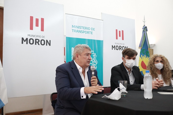 D'Onofrio junto al intendente de Morón 