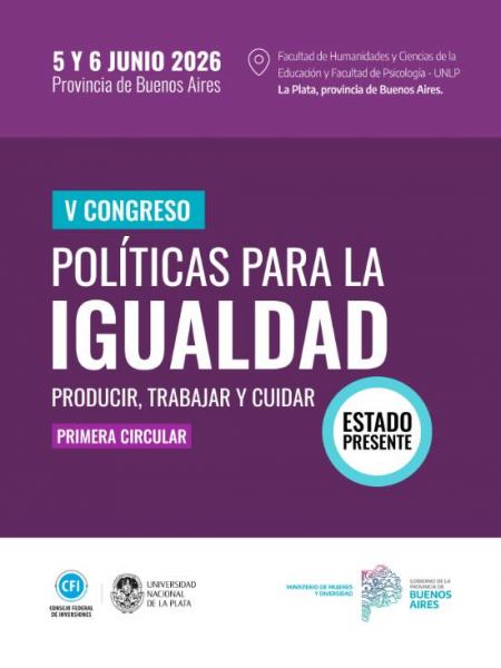 Comenzó la inscripción al V Congreso “Políticas para la Igualdad”
