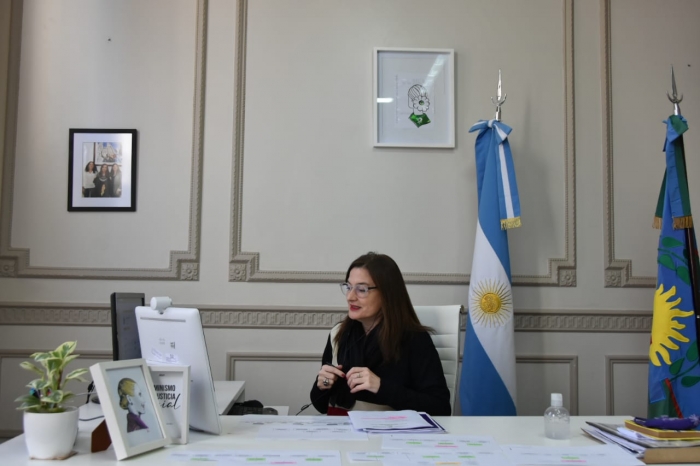 La Ministra Estela Díaz presentó un informe de gestión en el Senado