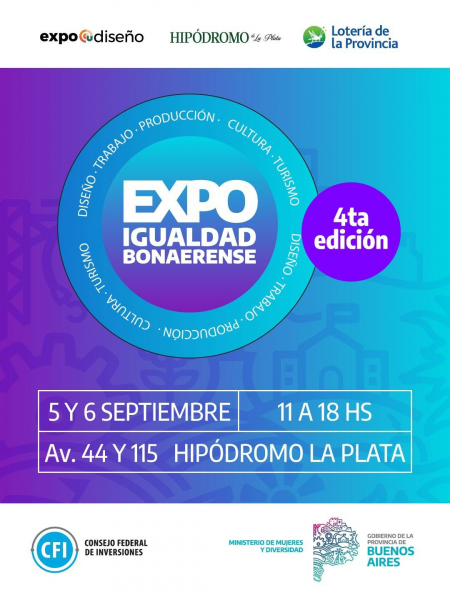 Llega la 4.ª Expo Igualdad Bonaerense al Hipódromo de La Plata 