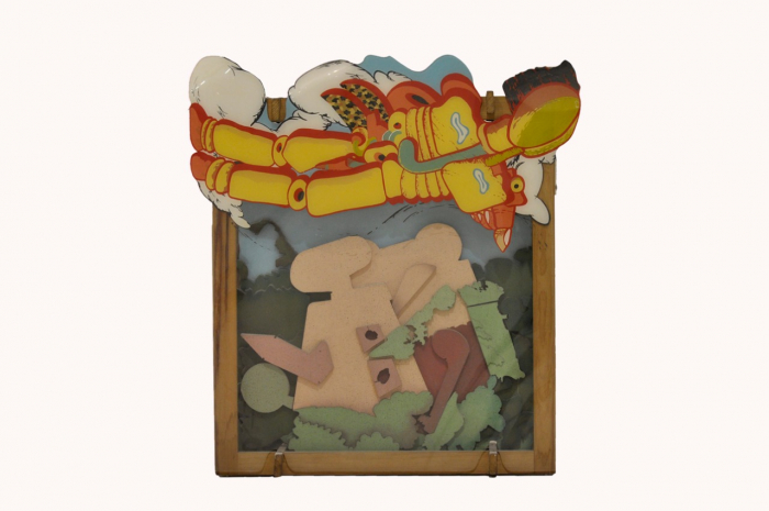 Benedit Luis (1937-2011). La casa de Tarzán. 1969. Técnica mixta. 123 x 114 x 21,5 cm. Adquisición 1969.