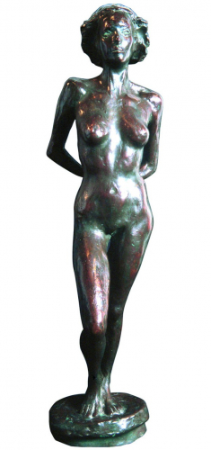 Fontana Lucio. (1899-1968). Desnudo. Circa 1945. Bronce. 72 x 21 x 21 cm. XII Salón La Plata 1945.