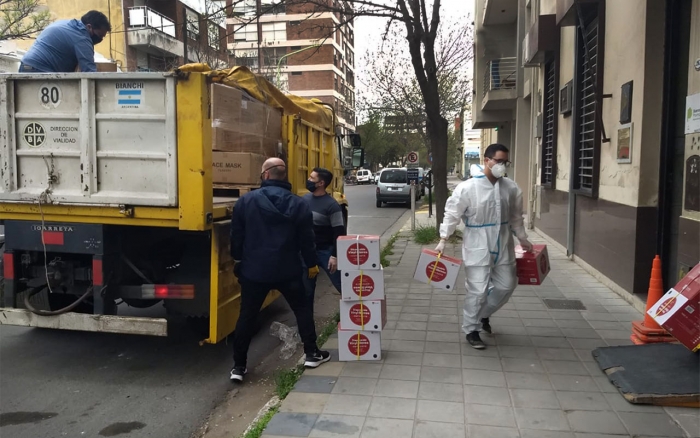 Entrega de insumos sanitarios