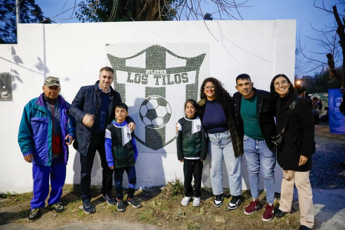 Barrios y Achával inauguraron mejoras estructurales en el club Los Tilos