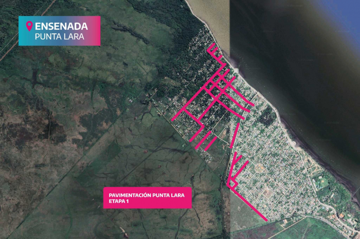 Se licitaron obras de pavimento para Punta Lara