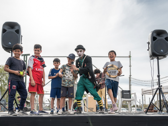 Jornada cultural en el mes de la primavera en barrio Garrote