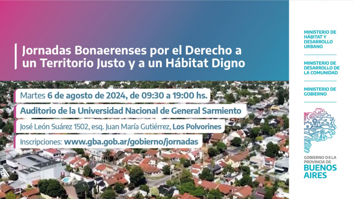 Continúan las Jornadas Bonaerenses por el Derecho a un Territorio Justo y Hábitat Digno