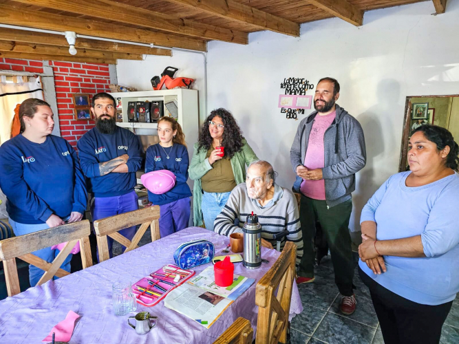 Recorrida por obras de mejoramiento habitacional en el barrio Belgrano