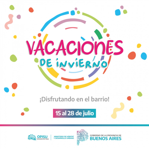 Vacaciones de invierno en barrios populares de la Provincia