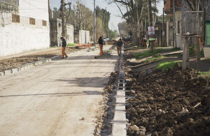 Trabajos de pavimentación en Escobar 