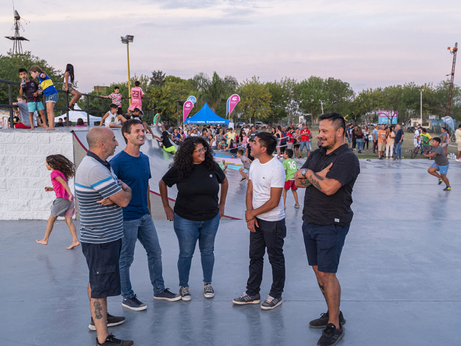 Jornada de inauguración del skate park en San Vicente