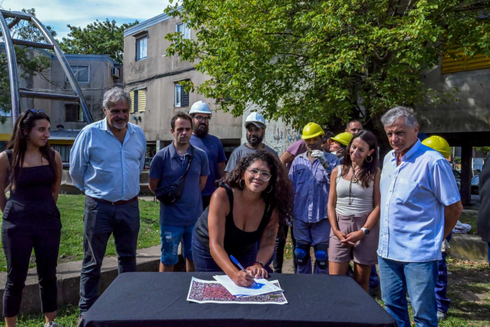 Iniciaron nuevas obras y programas en los barrio Centenario, Félix Camet, Nuevo Golf y en la localidad de Batán