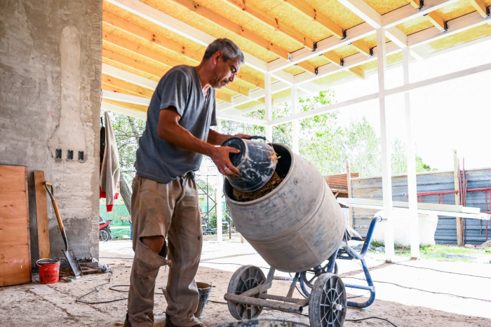 Avanza la obra del Centro de Desarrollo Infantil en el barrio La Loma