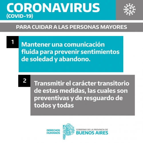 Adultos Mayores - Coronavirus