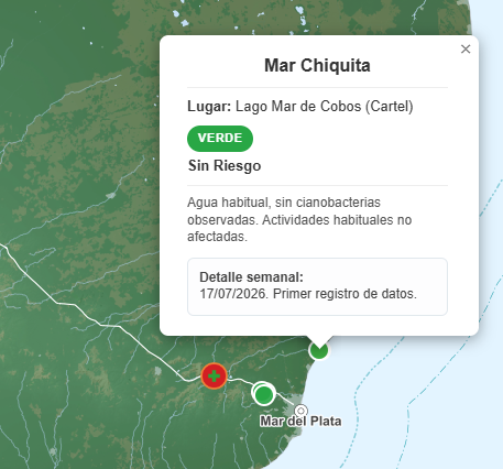  Mar Chiquita se suma al Cianosemáforo provincial