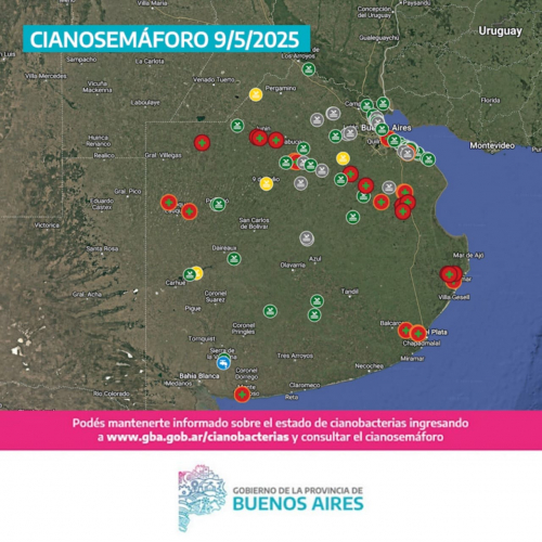 7 municipios con alerta roja por cianobacterias