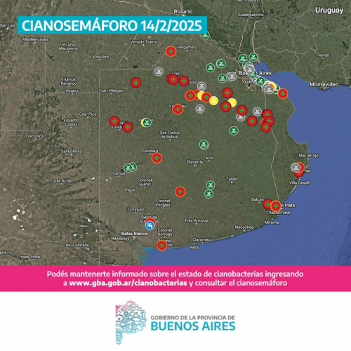 14 municipios con alerta roja por cianobacterias