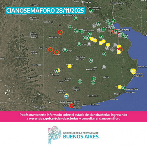 Siete municipios con bandera sanitaria por cianobacterias