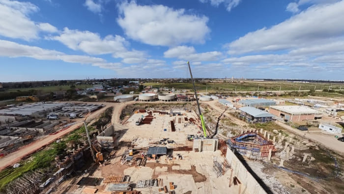 Avanza la obra en la Planta Potabilizadora para La Plata, Berisso y Ensenada