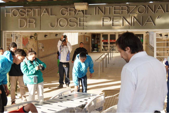 El ministro en el hospital Penna.