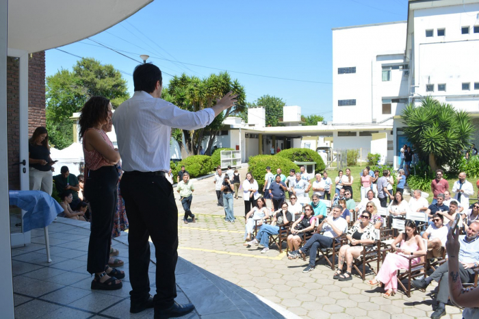 El ministro en la celebrración por el aniversario del Biológico. 