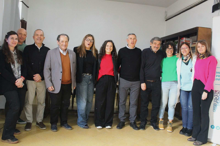 El equipo de ambas instituciones en la presentación del proyecto.