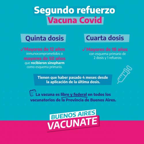 Salud recuerda a la población la necesidad de vacunarse contra el COVID-19  | Provincia de Buenos Aires